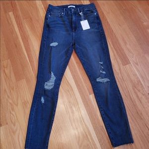 Good American distressed jeans